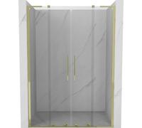 Mexen Velar L Duo porte de douche coulissante 160 cm, transparent, or - 871-160-003-02-50