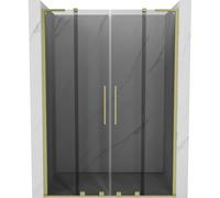 Mexen Velar L Duo portes de douche coulissantes 150 cm, graphite, or brossé - 871-150-003-42-55 51967 5905315342935