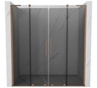 Mexen Velar L Duo portes de douche coulissantes 180 cm, graphite, cuivre brossé - 871-180-003-42-65 51995 5905315343086