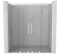 Mexen Velar L Duo portes de douche coulissantes 200 cm, transparentes, blanches - 871-200-003-02-20 50754 5905315314185