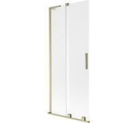 Mexen Velar L pare-douche à deux panneaux coulissants 85 x 150 cm, givré, or brossé - 896-085-003-31-55 42212 5905315275615