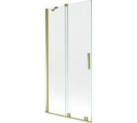 Mexen Velar paroi de douche à 2 volets coulissants 95 x 150 cm, transparent, doré - 896-095-000-01-50 24413 5905315220950