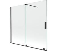 Mexen Velar pare-baignoire à 2 ailes coulissantes 170 x 150 cm, transparent, noir - 896-170-000-01-70 24684 5905315221780