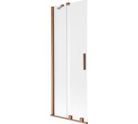 Mexen Velar pare-baignoire coulissant à 2 battants 70 x 150 cm, dépoli, cuivre brossé - 896-070-000-31-65