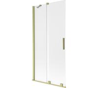Mexen Velar pare-douche 2 panneaux coulissants 90 x 150 cm, givré, doré brossé - 896-090-000-31-55 41266 5905315271655