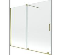 Mexen Velar pare-douche 2 plis coulissant 180 x 150 cm, transparent, doré - 896-180-000-01-50 24439 5905315221049