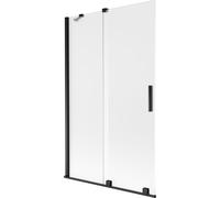 Mexen Velar pare-douche 2 volets coulissants 110 x 150 cm, givré, noir - 896-110-000-31-70 41310 5905315272089