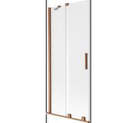 Mexen Velar pare-douche à 2 panneaux coulissants 85 x 150 cm, givre, cuivre brossé - 896-085-000-31-65 41286 5905315271846