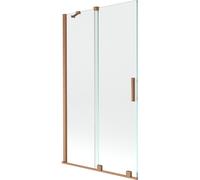 Mexen Velar pare-douche à 2 volets coulissants 100 x 150 cm, transparent, cuivre brossé - 896-100-000-01-65 24508 5905315221414