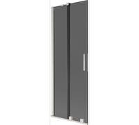 Mexen Velar pare-douche à 2 volets coulissants 75 x 150 cm, graphite, nickel brossé - 896-075-000-41-97 41671 5905315273222