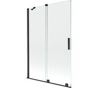 Mexen Velar pare-douche à deux panneaux coulissants 120 x 150 cm, transparent, noir - 896-120-000-01-70 24576 5905315221735