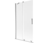 Mexen Velar pare-douche de baignoire, coulissant à 2 battants 100 x 150 cm, givré, chrome - 896-100-000-31-01 41238 5905315271372