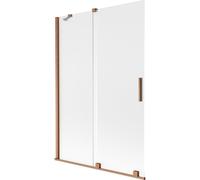 Mexen Velar pare-douche de baignoire coulissant à 2 vantaux 120 x 150 cm, givré, cuivre brossé - 896-120-000-31-65 41291 5905315271891