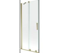 Mexen Velar pare-douche de baignoire coulissant à 2 vantaux 85 x 150 cm, transparent, or brossé - 896-085-000-01-55 24447 5905315221087