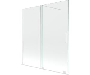 Mexen Velar pare-douche de salle de bain à 2 battants coulissants 150 x 150 cm, transparent, blanc - 896-150-000-01-20 24400 5905315220868