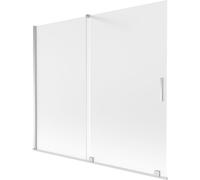 Mexen Velar pare-douche pliable 2 volets coulissant 180 x 150 cm, dépoli, chrome - 896-180-000-31-01 41694 5905315273451