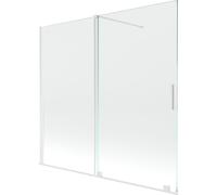 Mexen Velar pare-douche pliable à 2 volets 170 x 150 cm, transparent, blanc - 896-170-000-01-20 24402 5905315220882