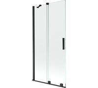 Mexen Velar paroi de baignoire 2 volets coulissants 90 x 150 cm, transparent, noir - 896-090-000-01-70 24571 5905315221698