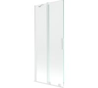 Mexen Velar paroi de baignoire coulissante à 2 panneaux 85 x 150 cm, transparente, blanche - 896-085-000-01-20 24390 5905315220783