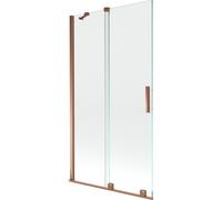 Mexen Velar paroi de baignoire coulissante à 2 volets 100 x 150 cm, transparent, or rose - 896-100-000-01-60 24481 5905315221261
