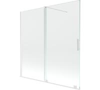 Mexen Velar paroi de baignoire coulissante à 2 volets 160 x 150 cm, transparent, blanc - 896-160-000-01-20 24401 5905315220875