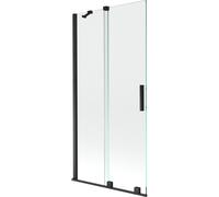 Mexen Velar paroi de baignoire 2 volets coulissants 90 x 150 cm, transparent, noir - 896-090-000-01-70 24571 5905315221698