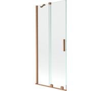 Mexen Velar paroi de baignoire pliante à 2 volets 85 x 150 cm, transparent, cuivre brossé - 896-085-000-01-65 24501 5905315221384