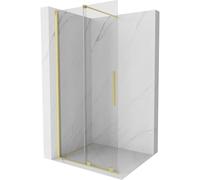 Mexen Velar paroi de douche coulissante Walk-in 100 x 200 cm, transparent 8 mm, or brossé - 871-100-000-03-55 23962 5905315214522