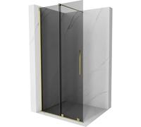 Mexen Velar paroi de douche coulissante Walk-in 120 x 200 cm, graphite 8 mm, or - 871-120-000-43-50 40528 5905315284648