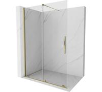 Mexen Velar paroi de douche coulissante Walk-in 160 x 200 cm, transparent 8 mm, dorée - 871-160-000-03-50 23956 5905315214461