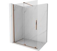 Mexen Velar paroi de douche coulissante Walk-in 160 x 200 cm, transparent 8 mm, or rose - 871-160-000-03-60 23980 5905315214706
