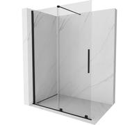 Mexen Velar paroi de douche coulissante Walk-in 160 x 200 cm, transparente 8 mm, noire - 871-160-000-03-70 24016 5905315215062