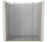 Mexen Velar Porte de douche coulissante duo 200 cm, transparent, or brossé - 871-200-000-02-55 24039 5905315215406