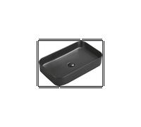 Mexen Vena vasque à poser 71 x 37 cm, noir mat - 22196085 16007 5907709158238