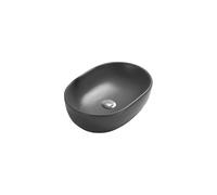 Mexen Viki lavabo à poser 48 x 35 cm, gris foncé mat - 21054871 1191 5903163389669