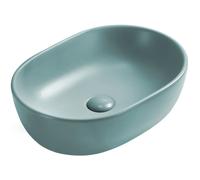 Mexen Viki lavabo à poser 48 x 35 cm, vert clair mat - 21054848 21886 5907709156739