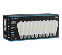 Mexen Vintis 10x Ampoule filament LED E27, ST64, 8W, Froid - 6500K, 1055 lm, clair - L152-E27-0865-00x10 96148 5907931023885