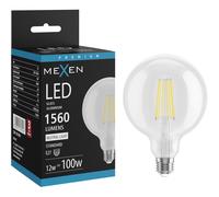 Mexen Vintis Ampoule filament LED E27, G125, 12W, Neutre - 4000K, 1560 lm, transparent - L158-E27-1240-00 95099 5905315981028