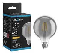 Mexen Vintis Ampoule filament LED E27, G95, 6W, Chaude - 2200K, 450 lm, fumée - L157-E27-0622-70 94745 5905315980724