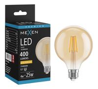 Mexen Vintis Ampoule LED filament E27, G95, 4W, Chaud - 2200K, 400 lm, ambre - L157-E27-0422-50 94742 5905315980694
