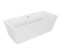 Mexen Volta baignoire autoportante adossée 150 x 75 cm, blanche, trop-plein chromé - 51131507500-01 45538 5905315377814