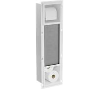 Mexen X-Wall-BP porte-papier toilette avec chargeur, blanc - 1924 14944 5907709146600