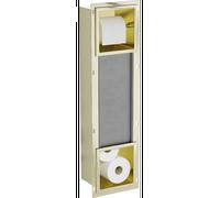 Mexen X-Wall-BP support de papier toilette avec chargeur, or brossé - 1954 14945 5907709146853