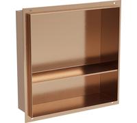 Mexen X-Wall-NR étagère encastrable sans bride avec tablette 30 x 30 cm, cuivre brossé - 19C1303010S 83758 5905315990709