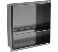 Mexen X-Wall-NR étagère encastrée sans rebord avec étagère 30 x 30 cm, gris pistolet brossé - 19E1303010S 83762 5905315990952
