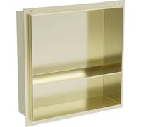 Mexen X-Wall-NR niche sans rebord avec étagère 30 x 30 cm, or brossé - 1951303010S 14904 5907709146754