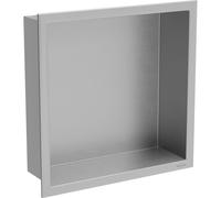 Mexen X-Wall-R étagère encastrée avec collerette 30 x 30 cm, inox - 1910303010 14842 5907709146136