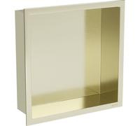Mexen X-Wall-R étagère encastrée avec collerette 30 x 30 cm, or brossé - 1950303010 14848 5907709146631