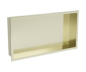 Mexen X-Wall-R étagère encastrée avec collier 60 x 30 cm, or brossé - 1950603010 14871 5907709146686