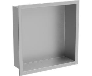 Mexen X-Wall-R étagère encastrée avec rebord 30 x 30 cm, inox - 1910303010 14842 5907709146136